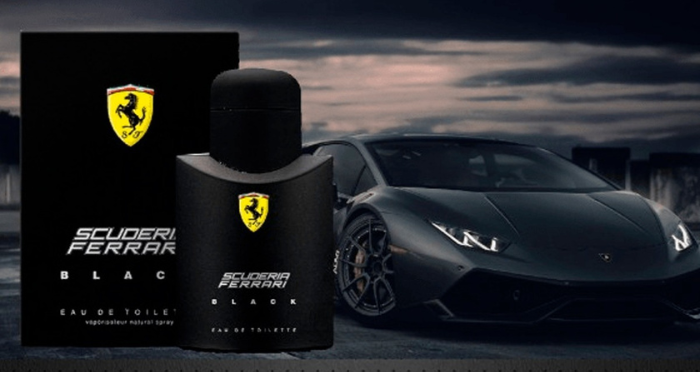 banner perfume Ferrari Black 