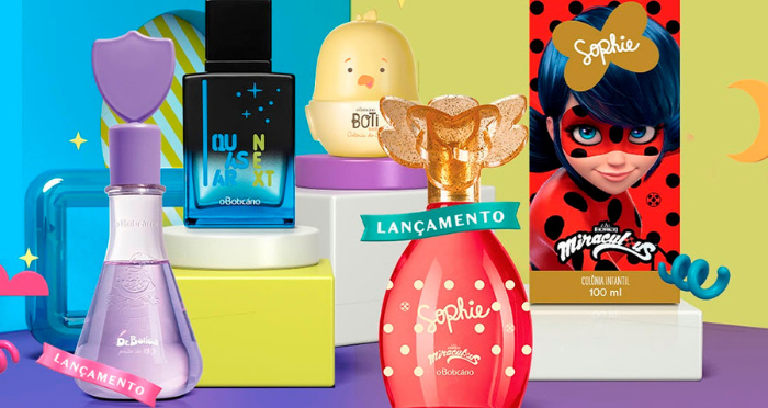 coleção de perfumes infantil